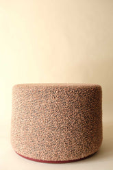 Noctis Pembe Yuvarlak Puf