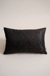 Calandra Kırlent Kılıfı - Siyah Dokuma Desenli