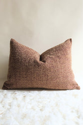 Zenith Dokuma Kırlent Kılıfı - Kahverengi Dokulu