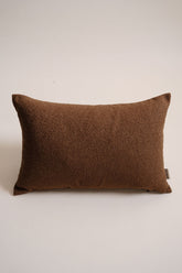 Vale Dokuma Kırlent Kılıfı - Kahverengi Bukle Dokulu