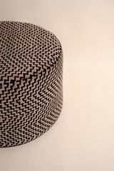 Cresta Siyah Yuvarlak puf