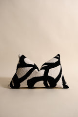 Merlin Kırlent Kılıfı - Siyah Beyaz