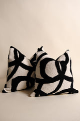 Merlin Kırlent Kılıfı - Siyah Beyaz