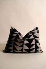 Velu Kırlent Kılıfı - Siyah Beyaz