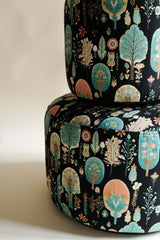 Silvia Puf - İllüstrasyon Jakarlı Dokuma